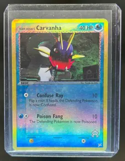 2004 Pokemon EX Team Magma vs Aqua's Carvanha Holo #47/95 - Image 1