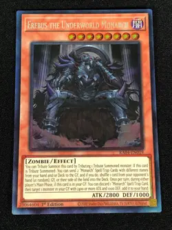 Yugioh Erebus The Underworld Monarch RA04-EN019 1st Collectors (NM) - Image 1
