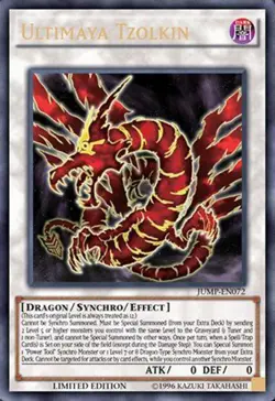 Yugioh! LP Ultimaya Tzolkin - JUMP-EN072 - Ultra Rare - Limited Edition Lightly - Image 1