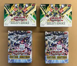 (2) Yu-Gi-Oh TCG Duelist’s Advance Booster Box + (2) Justice Hunters Booster Box - Image 1
