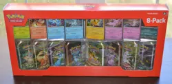 Pokemon Prismatic Eevee Evolutions Costco 8 Mini-Tin Bundle w/Promo Cards - Image 1