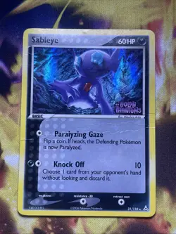 Pokemon Sableye Holon Phantoms Card 31/110 Reverse Holo Stamped Hp - Image 1
