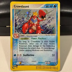 Crawdaunt 3/97 Holo EX Dragon Rare E Reader Near Mint Pokemon TCG Card - Image 1