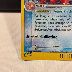 Crawdaunt 3/97 Holo EX Dragon Rare E Reader Near Mint Pokemon TCG Card - Image 4