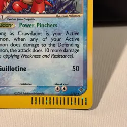 Crawdaunt 3/97 Holo EX Dragon Rare E Reader Near Mint Pokemon TCG Card - Image 5