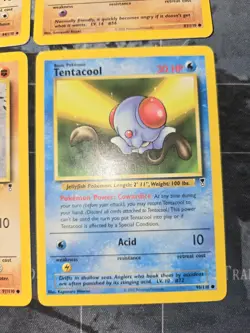 Legendary Collection 4 Card Lot Graveler, Mankey, Sandshrew, Tentacool Pokemon - Image 4