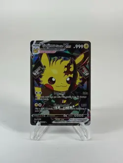 Tanjiro Pikachu VCOS Pokemon Card Holo Cosplay ART - Image 1