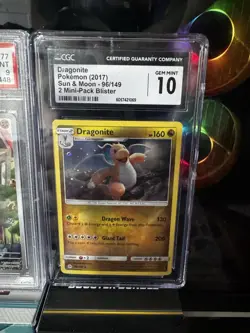 Pokemon Graded Card- 2017 Dragonite 96/149 Holo Rare Sun & Moon CGC Gem Mint 10 - Image 2