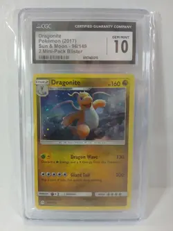 Pokemon Card TCG - Dragonite 96/149 Holo Exclusive Sun & Moon CGC Gem Mint 10 - Image 1