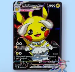 Pikachu Albedo Overlord Cosplay Cute Doujin ACG HOLO Card - Near Mint C. - Image 1