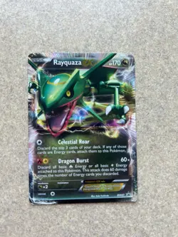 2012Pokemon Rayquaza EX BW47 Promo Card Black White Holo - Image 2