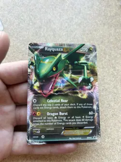 2012Pokemon Rayquaza EX BW47 Promo Card Black White Holo - Image 5