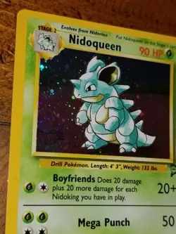 NIDOQUEEN 12/130 Holo Rare Base Set 2 WOTC Pokemon Card Near Mint/Light Play - Image 3
