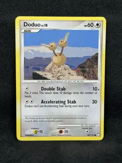 Pokemon Diamond & Pearl Mysterious Treasures- Doduo Card 80/123 - Image 1