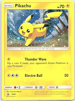 Pikachu - SM81 Holo SM Promos - Pokemon Card - NM - Image 1