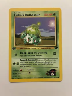 Pokemon TCG Erika's Bulbasaur Gym Challenge Card 1st Edition 39/132 - Image 1