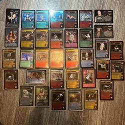 WWE Raw Deal CCG Ultra Rare & Starter Deck Foils Lot! 35 Cards Total! - Image 1