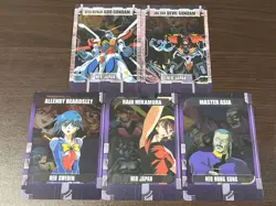 Burning Devil Rain Allenby Gundam Wafer Card Clear Card Bandai Japanese - Image 1