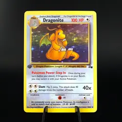 [ART CARD] Dragonite 1st Edition Fossil Holo CUSTOM MADE *READ DESCRIPTION* - Image 1