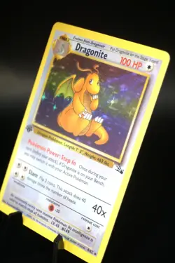[ART CARD] Dragonite 1st Edition Fossil Holo CUSTOM MADE *READ DESCRIPTION* - Image 3