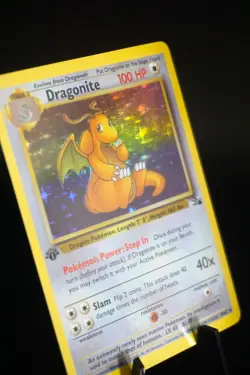 [ART CARD] Dragonite 1st Edition Fossil Holo CUSTOM MADE *READ DESCRIPTION* - Image 4