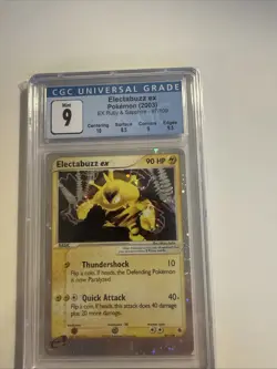 Pokemon TCG Electabuzz EX Ruby and Sapphire Holo Ultra Rare Card 97/109 CGC 9 MT - Image 1