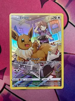 Eevee TG11/TG30 SWSH Brilliant Stars Trainer Gallery Holo Ultra Rare NM ENG Card - Image 1