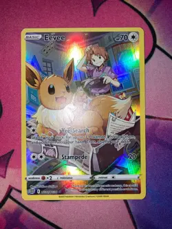 Eevee TG11/TG30 SWSH Brilliant Stars Trainer Gallery Holo Ultra Rare NM ENG Card - Image 2