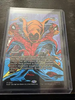 Saw In Half M 0021 Borderless Magic: The Gathering Spider-man NM - Image 1