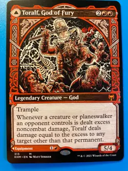 MTG 1x SHOWCASE Toralf, God of Fury # 313 Kaldheim Magic the Gathering x1 NM - Image 1