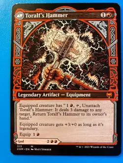 MTG 1x SHOWCASE Toralf, God of Fury # 313 Kaldheim Magic the Gathering x1 NM - Image 2