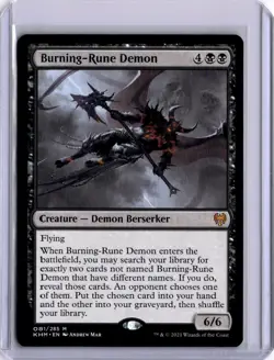 Burning-Rune Demon Kaldheim Foil - Image 1