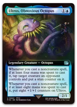 Ultros, Obnoxious Octopus (Extended Art) #442 (Foil) NM Final Fantasy Magic MTG - Image 1