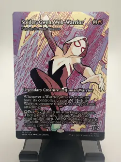 MTG Spider-Gwen, Web-Warrior - Najeela, the Blade-Blossom (Borderless) Normal NM - Image 1