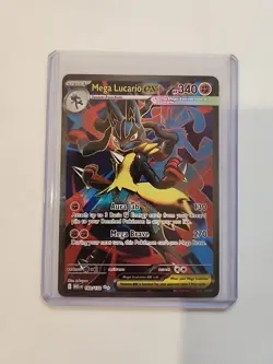 Pokemon TCG Mega Lucario EX 160/132 Ultra Rare Holo NM Mega Evolutions Full Art - Image 1