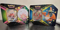 Pokemon Shining Fates Eldegoss & Cramorant V Sealed Tins - Image 1