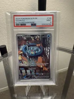 Pokemon TCG Squirtle 148/142 PSA 9 Stellar Crown Illustration Rare GEM MINT 💦 - Image 1