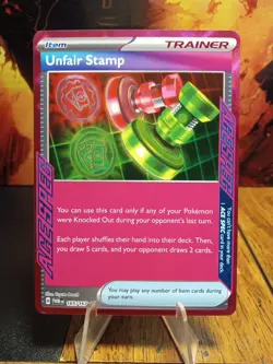 2024 Pokemon Twilight Masquerade Unfair Stamp #165 - Image 1