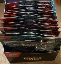 Pokemon TCG Paldean Fates Tech Sticker Collection Display (12 Blisters) 36 Packs - Image 2