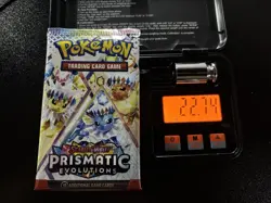 Pokemon Prismatic Evolutions Booster Pack Sealed 22.74g 3.70mm - Image 1