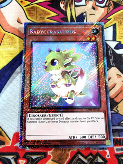 Babycerasaurus ra04-en131 (M/NM+) Platinum-Secret Rare Yu-Gi-Oh! - Image 1