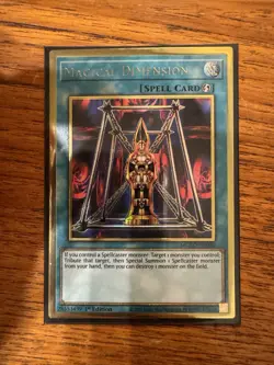 Magical Dimension MGED-EN040 Premium Gold Rare Yugioh NM 1st Edition - Image 1