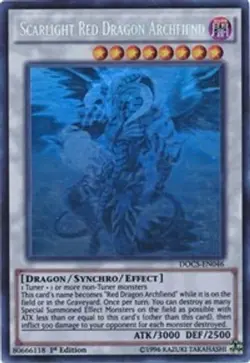 Scarlight Red Dragon Archfiend (Ghost Rare) - 1st E Dimension of Chaos HP YuGiOh - Image 1