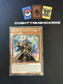 YUGIOH BROTHERHOOD OF THE FIRE FIST SECRET RARE FIGA-EN013 1ST EDITION - Image 1