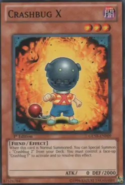 Crashbug X - GENF-EN009 - Common - Unlimited Edition - Heavily Played - Image 1