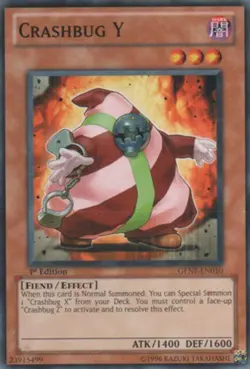 Crashbug Y - GENF-EN010 - Common - Unlimited Edition - Heavily Played - Image 1