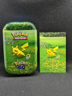 EMPTY Pokemon Go Pokemon TCG Complete 5 Mini Tin Set with Cards Pikachu Eevee - Image 2