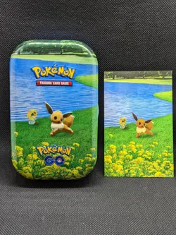 EMPTY Pokemon Go Pokemon TCG Complete 5 Mini Tin Set with Cards Pikachu Eevee - Image 4