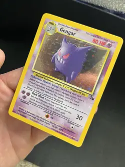 Gengar (5/62) Rare Holo Fossil Set Pokemon Card -Lightly Played - Image 3