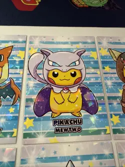 Rare Cracked Ice Pokemon Card Database Christmas Set Poncho Pikachu FULL SET! - Image 3